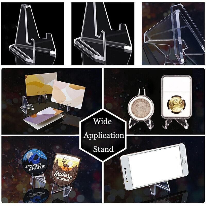 20Pcs Acrylic Clear Stand For Trading Card Psa Pokemon Card Holders Small Stand — image 6