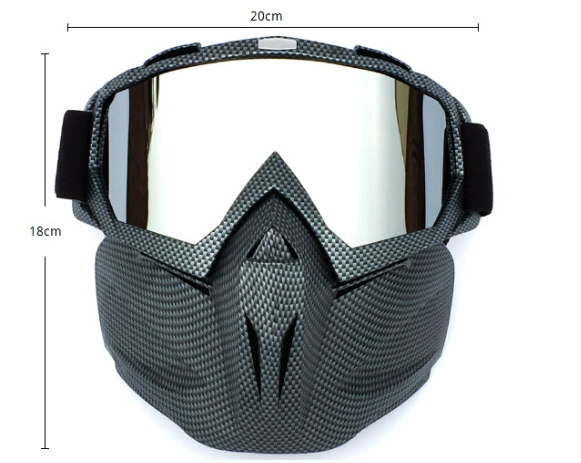 Black Sleek Black Full-Face Snow Goggles with Mirror Lens - Ultimate Protection and Comfort — image 2