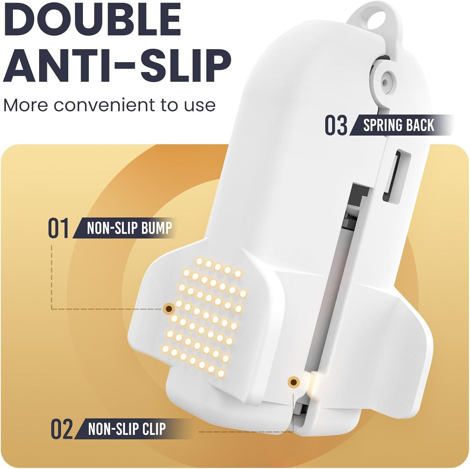 Heavy-Duty Plastic Rolling Slide Clip, Airtight Seal Tool for Vacuum Storage Bags, Space-Saving Comforter, Blanket and Clothing Bags — image 3