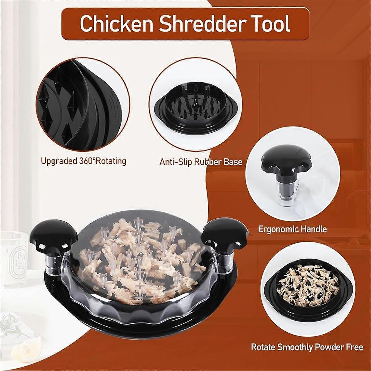 Chicken Shredder Tool - Non-Slip Base & Handles for Easy Shredding — image 5