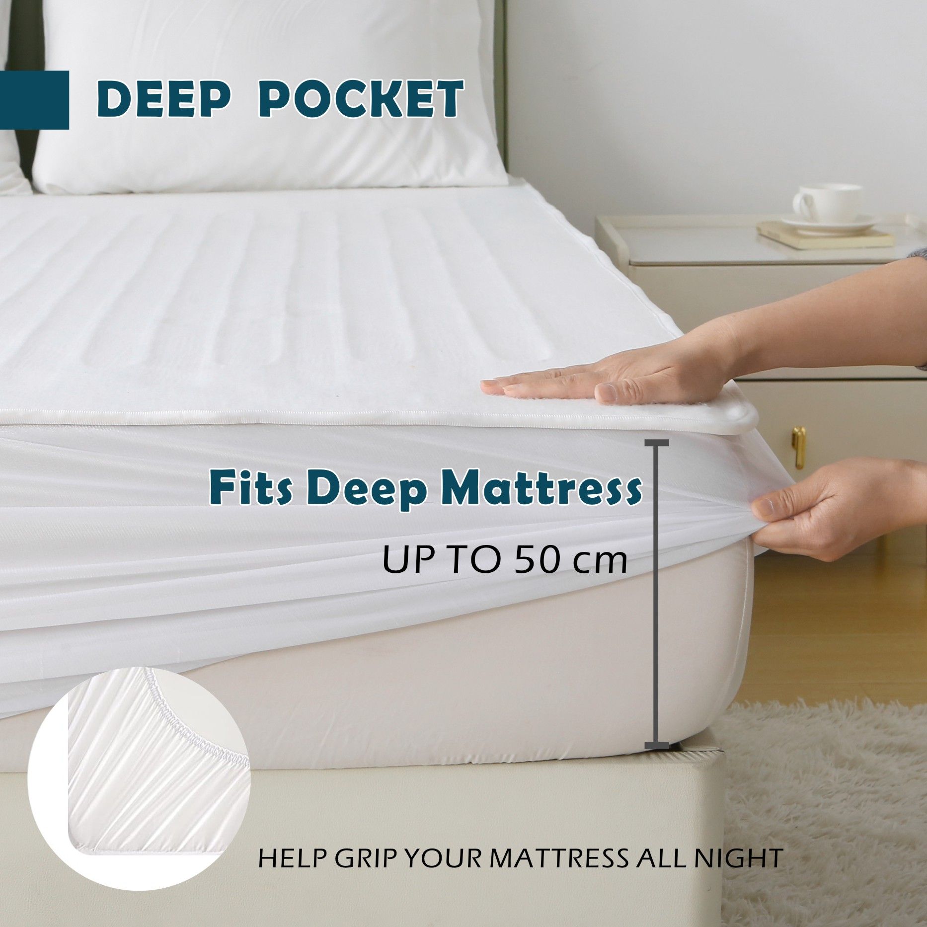 Electric Heated Mattress Pad Blanket with Dual Control & 9-Hour Auto Off & 9 Heat Settings, Preheat Functions, Overheat Protection, Machine Washable Fully — image 3