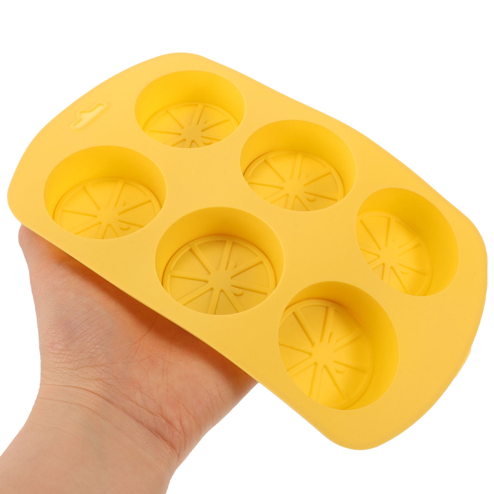 Silicone Baking Mold Lemon Slice Shaped for Soap Making Yellow 3Pcs โ image 6