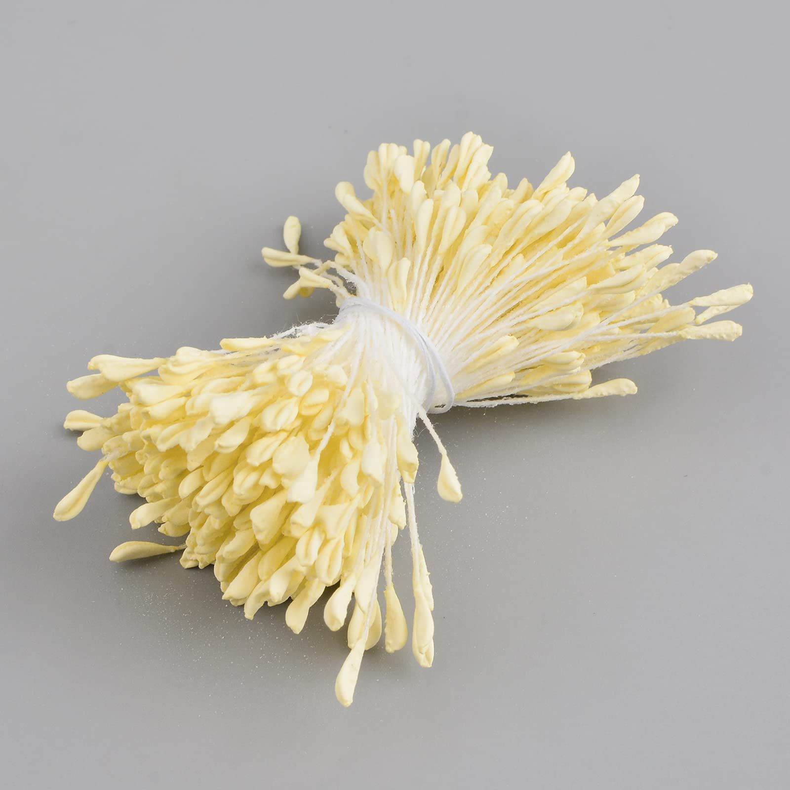 1300 Pieces Yellow Stamens for Crafts, Stamens for Artificial Flowers DIY Wedding Party Home Scrapbook Decoration — image 2