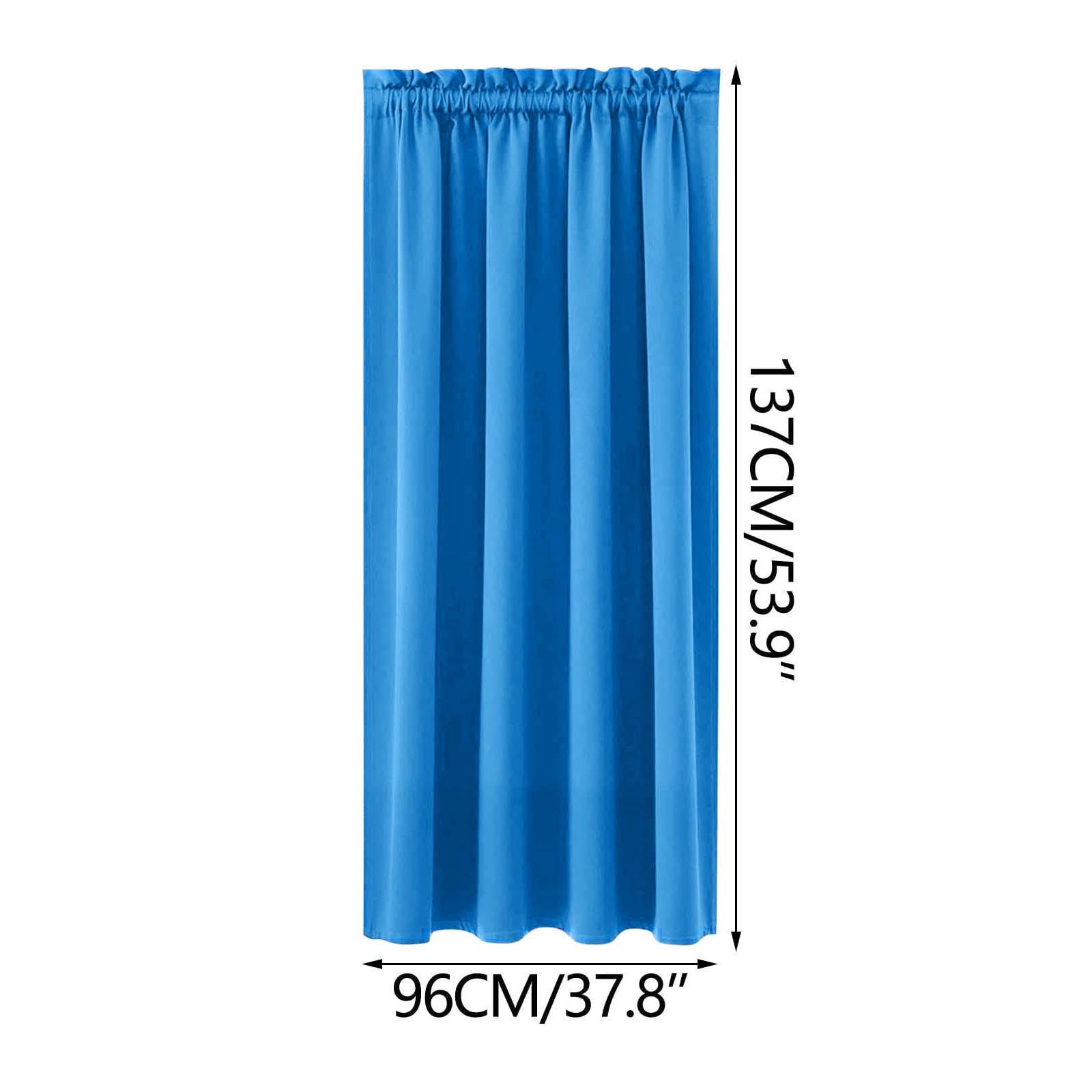 Blackout Curtains for Bedroom Thermal Insulated - 100%Polyester Black Out Curtains 2 Panels Set Room Darkening Window Curtains for Living Room, Light Blue — image 4