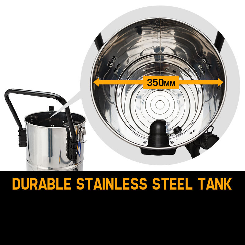 UNIMAC 60L Wet and Dry Vacuum Cleaner Bagless Industrial Grade Drywall Vac โ image 3