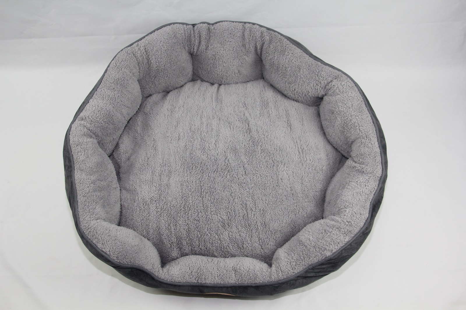 YES4PETS Blue / Grey Washable Fleece Soft Pet Dog Puppy Cat Bed-Large — image 2