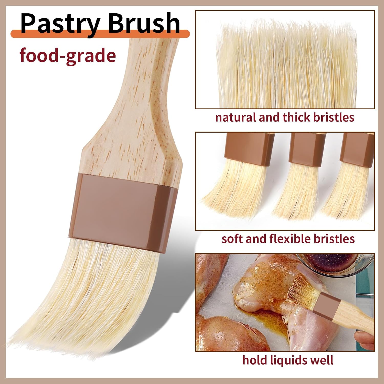 Natural Bristle Basting Brush โ image 3
