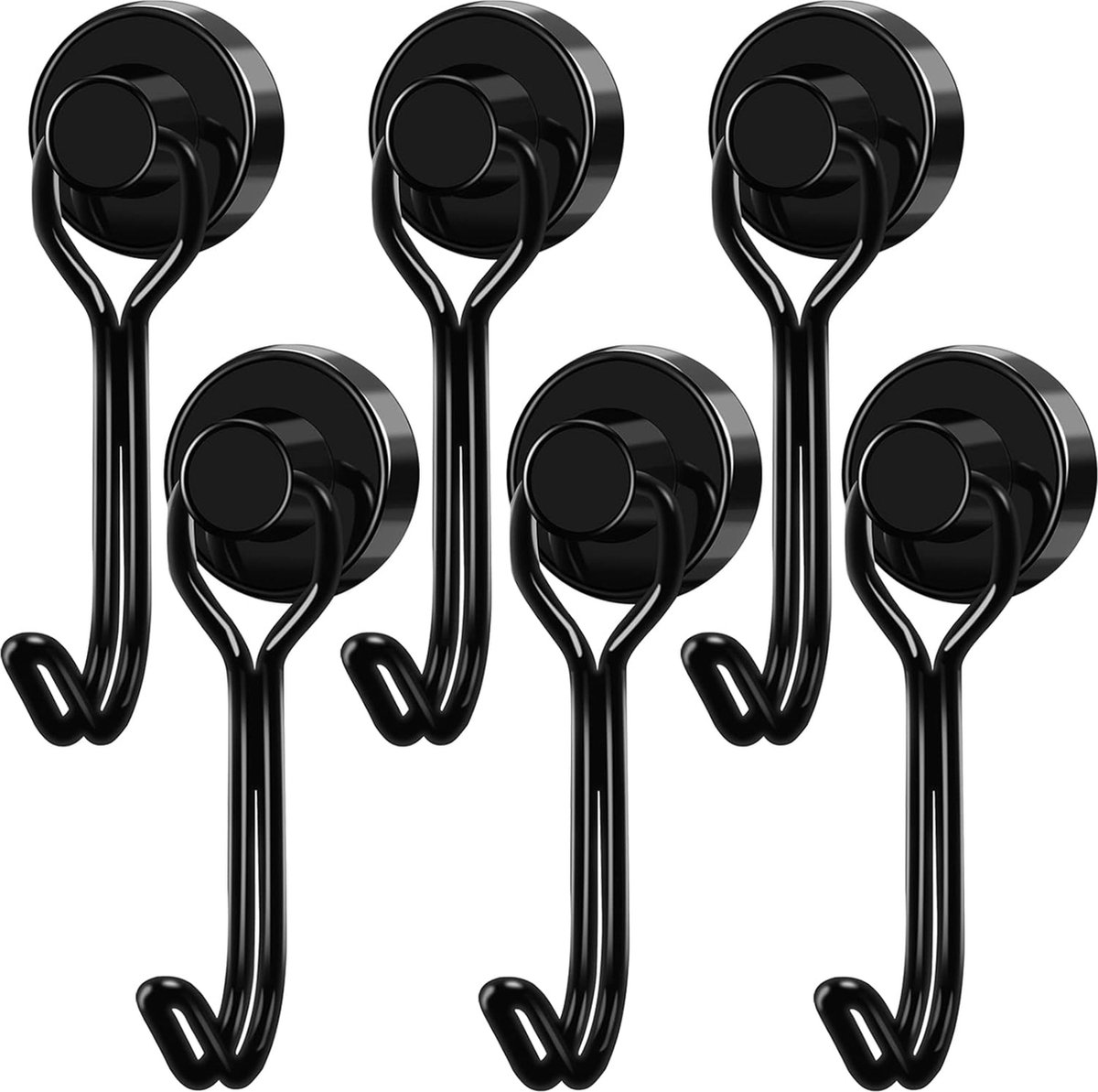 Towel Hook - Hooks - With Hooks - 24 Kg Magnetic Hooks - Heavy Duty Strong Magnets - For Grill Ceiling Magnetic Board Kitchen Office - For Kitchen Fridges