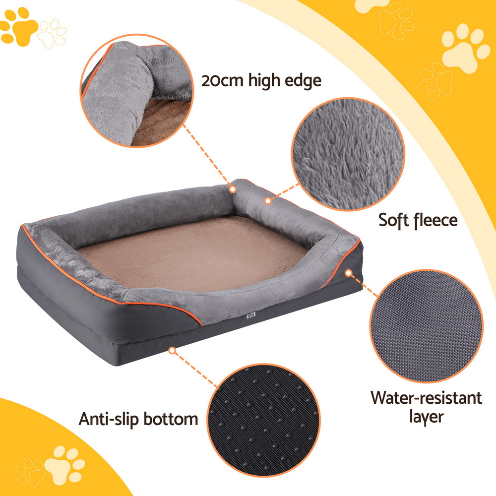 i.Pet Pet Bed Orthopedic Washable Dog Bed Plush Fleece Sofa Cushion Mat โ image 5