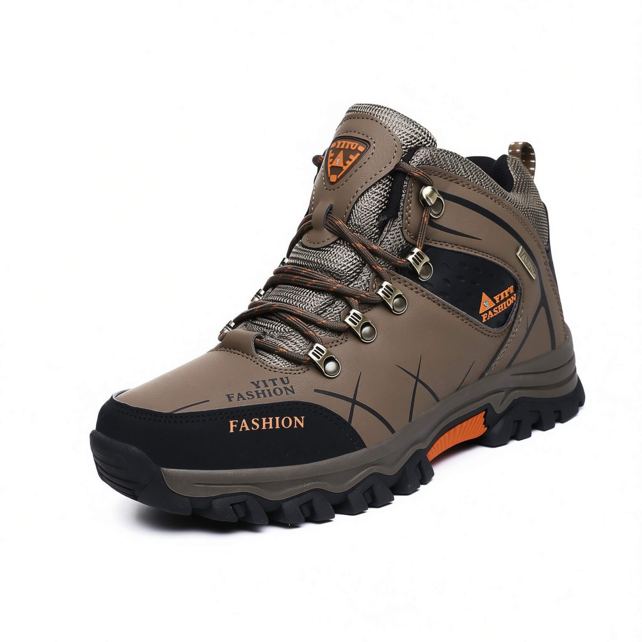 Men Hiking Shoes High Top Warm Winter 8528. Note. 8528 Black 42 โ image 5