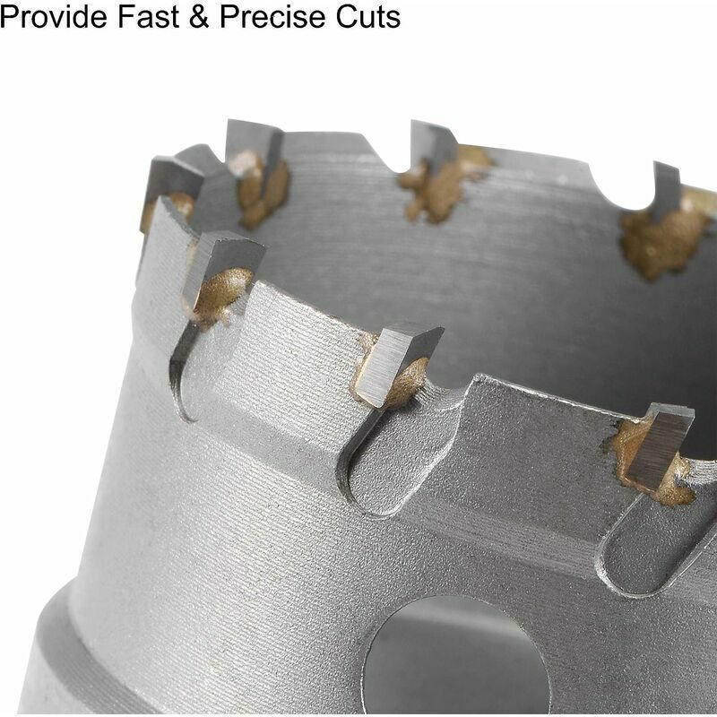 Fraise Trepan in Carbure of Scies Cloches for Tole in Steel Stainless Pas of Limite of Rod Triangulaire Antiderapante, 60 mm — image 3