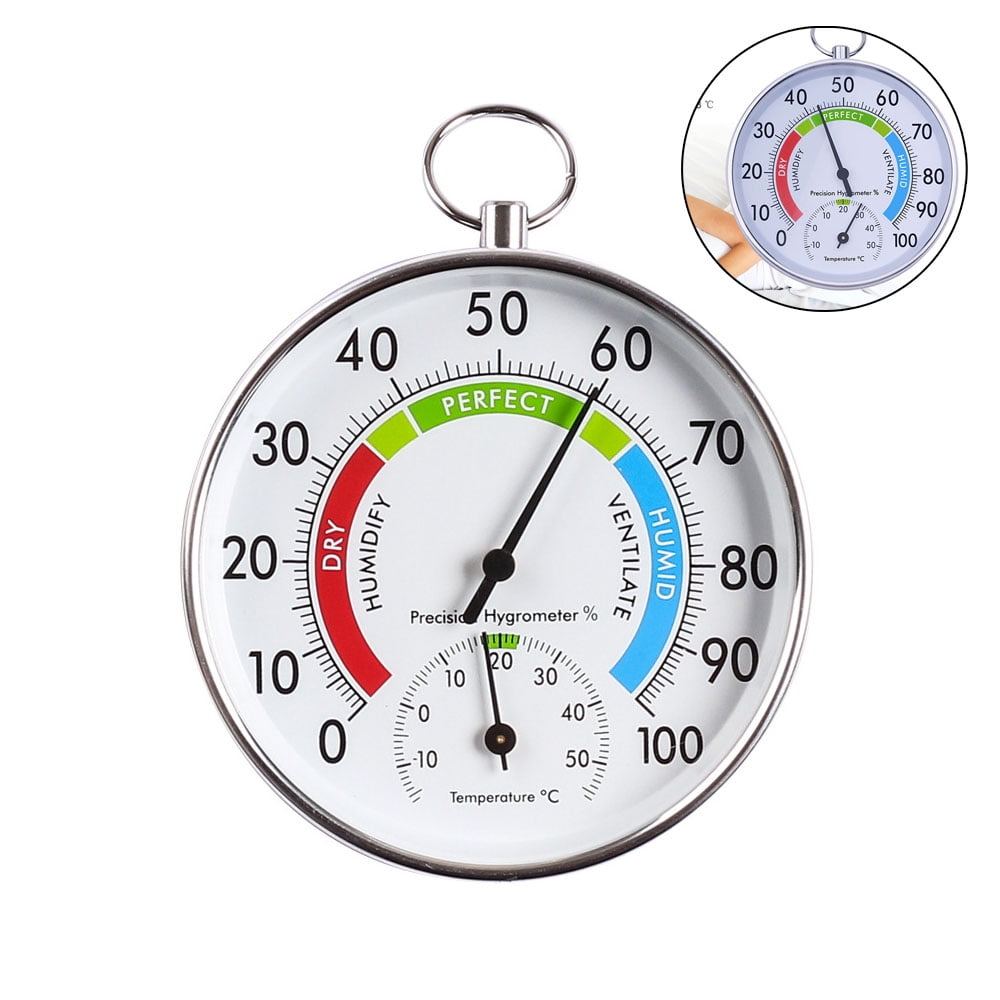 Thermometer and Hygrometer - Ideal Greenhouse Thermometer and Humidity Meter To Monitor Maximum and Minimum Temperatures and Humidity Easily Wall Mounted — image 2
