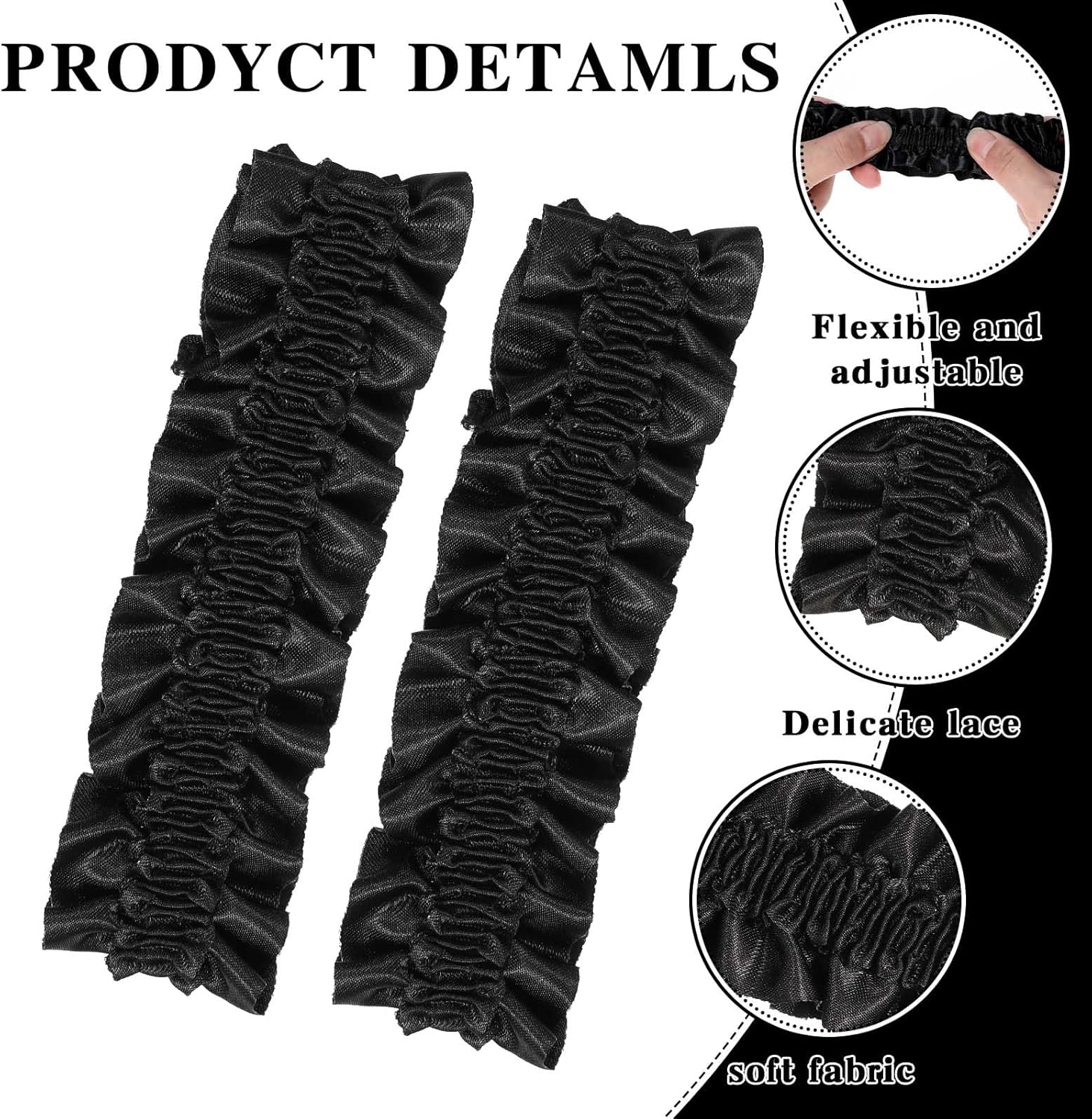 2 Pcs Mens Western Arm Garter for Man's Arm 1920s Sleeve Garters for Men Anti-Slip Roaring Garters Belt Party Decoration Roaring 20s Costumes for Men Party — image 2