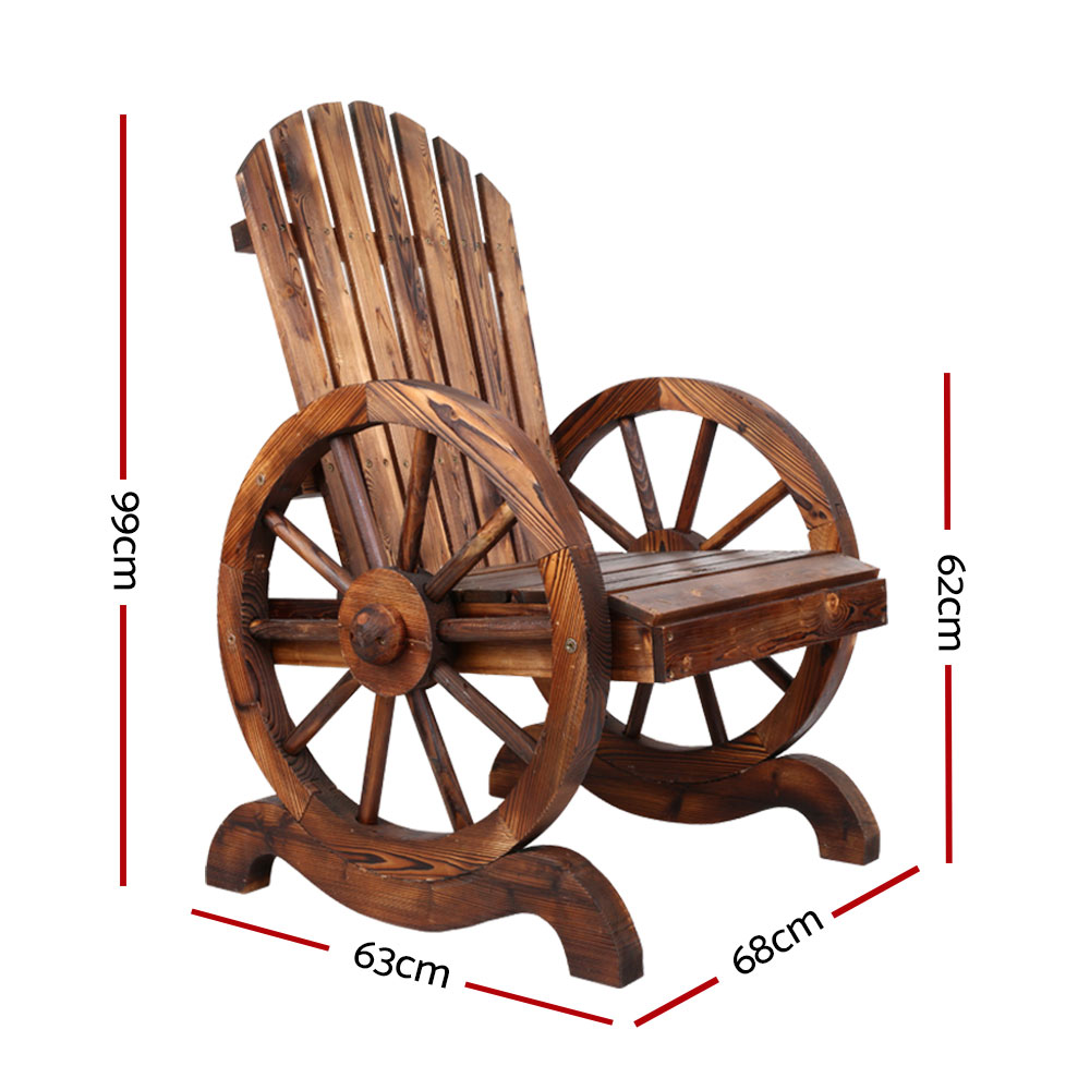 Gardeon Wooden Wagon Chair Outdoor โ image 2