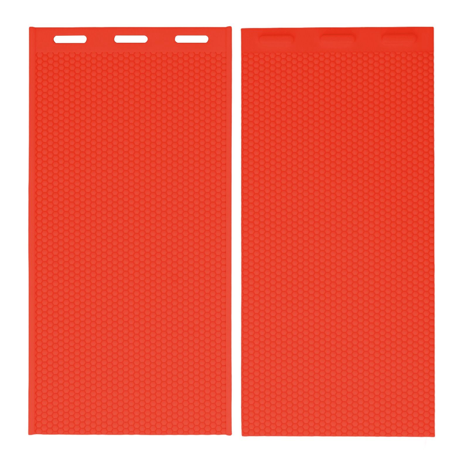 2Pcs 5.4mm Silicone Beeswax Mold Beeswax Foundation Press Mold Beekeeping Supplies 44x28cm Red