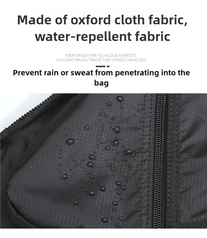 Black Men's Vintage Chest Bag – Multi-functional Waterproof Crossbody Sling Bag for Outdoor Sports — image 4