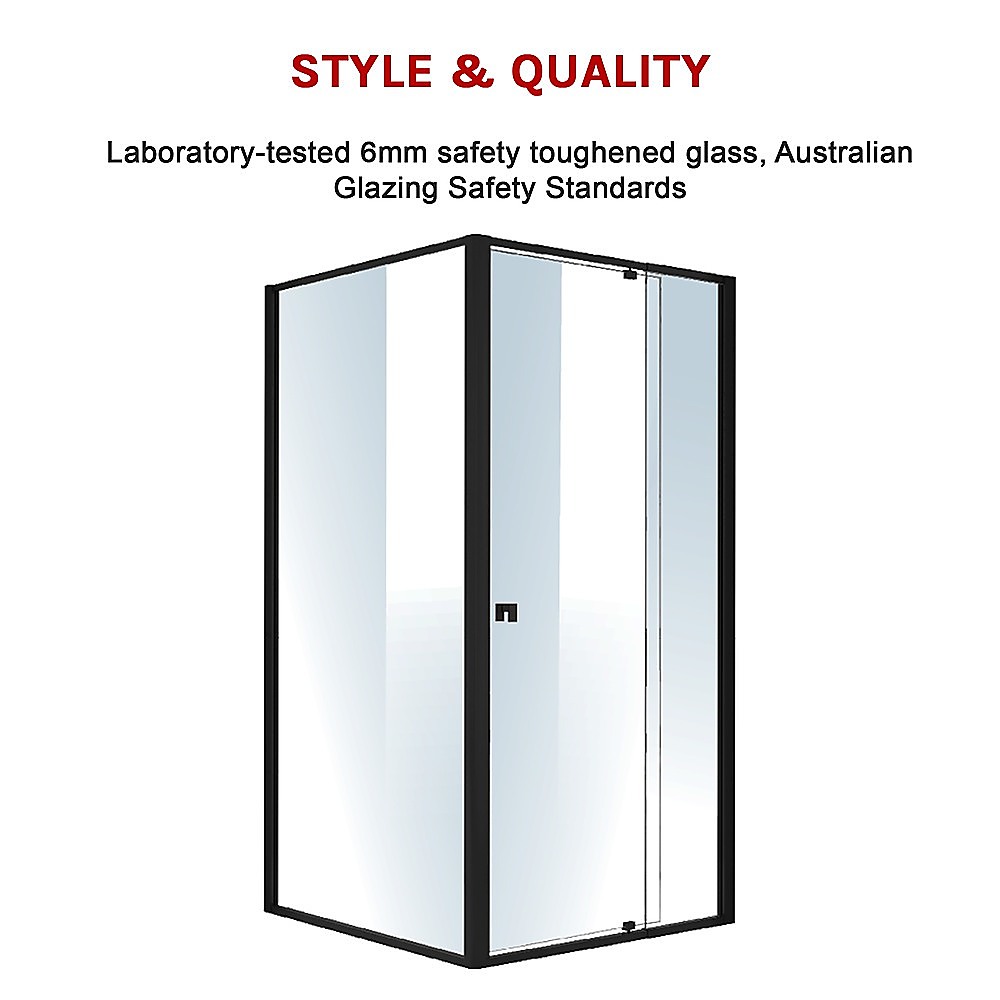 Semi Frameless Shower Screen (98~106)x 195cm & (98~101)x 195cm Side AS/NZS Glass โ image 5