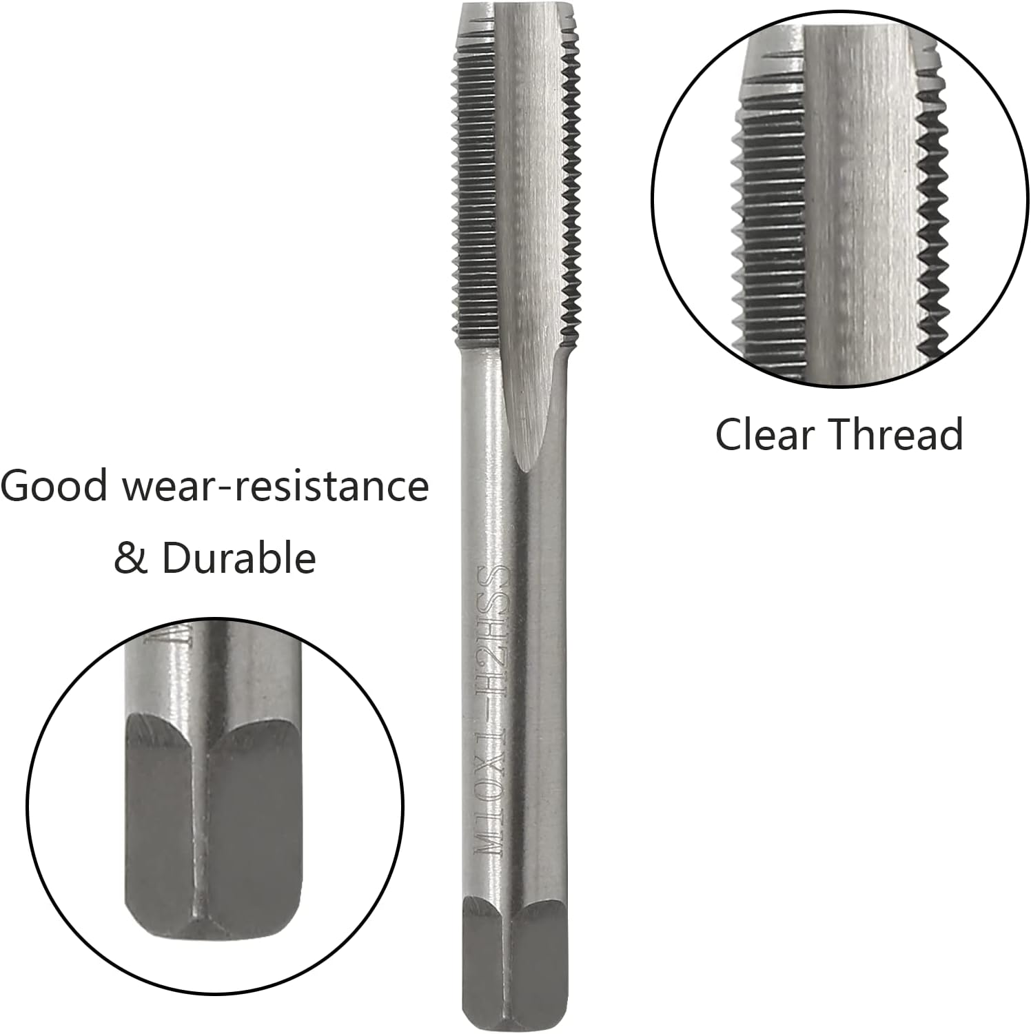Biaungdo M10 × 1mm Tap and M10 × 1mm Die Metric Right Hand Thread, HSS Right Hand Thread Tap and Die Set — image 4