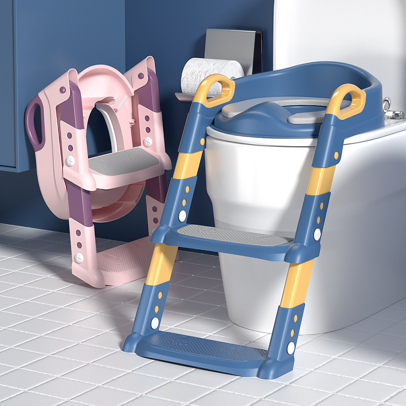 NEW Potty Training Toilet With Step Stool Ladder & Soft Seat For Toddlers & Kids(Pink) — image 2