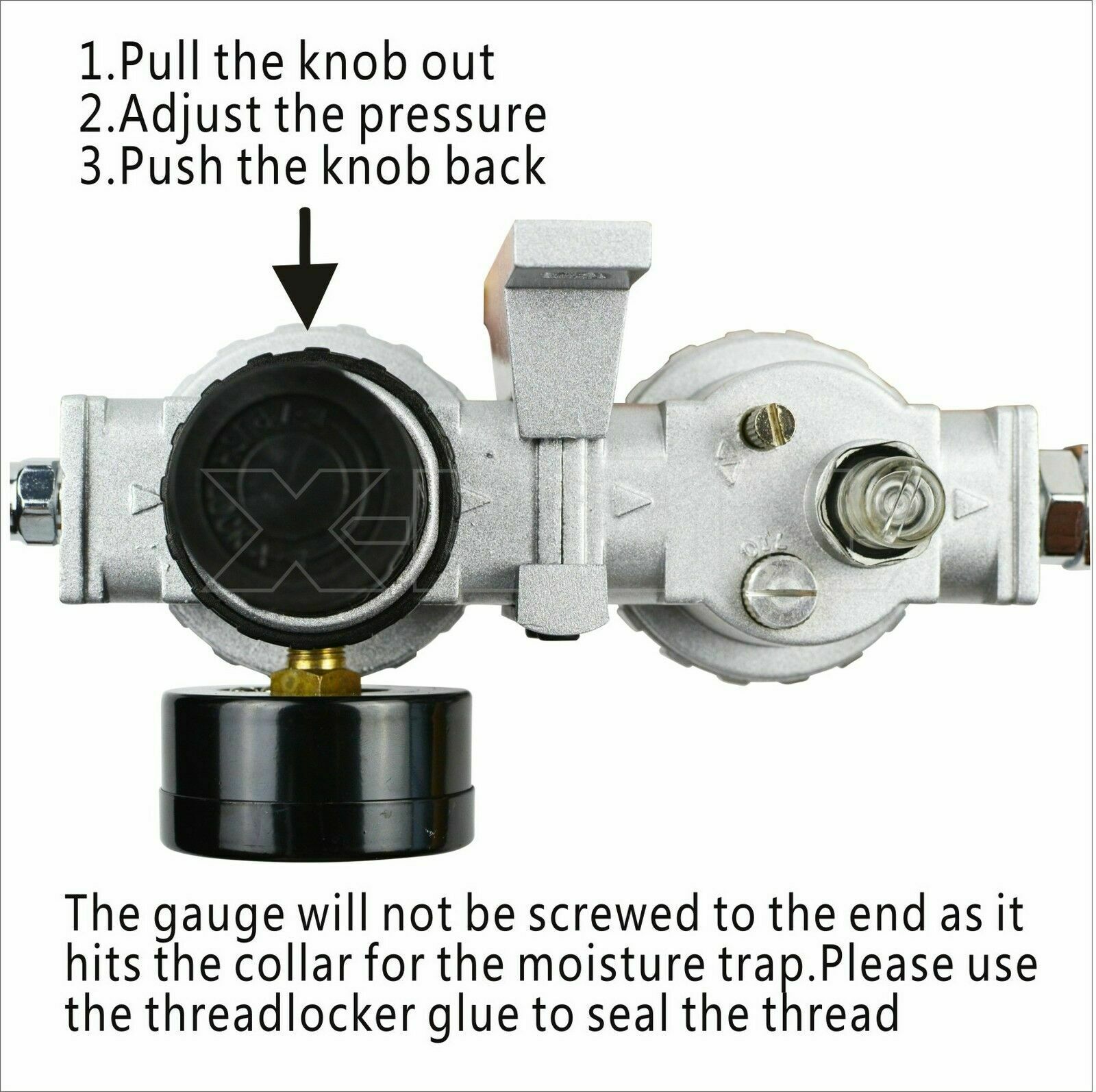 X-BULL Air Compressor Moisture Filter Water Trap Filter Regulator Mount Fitting — image 5