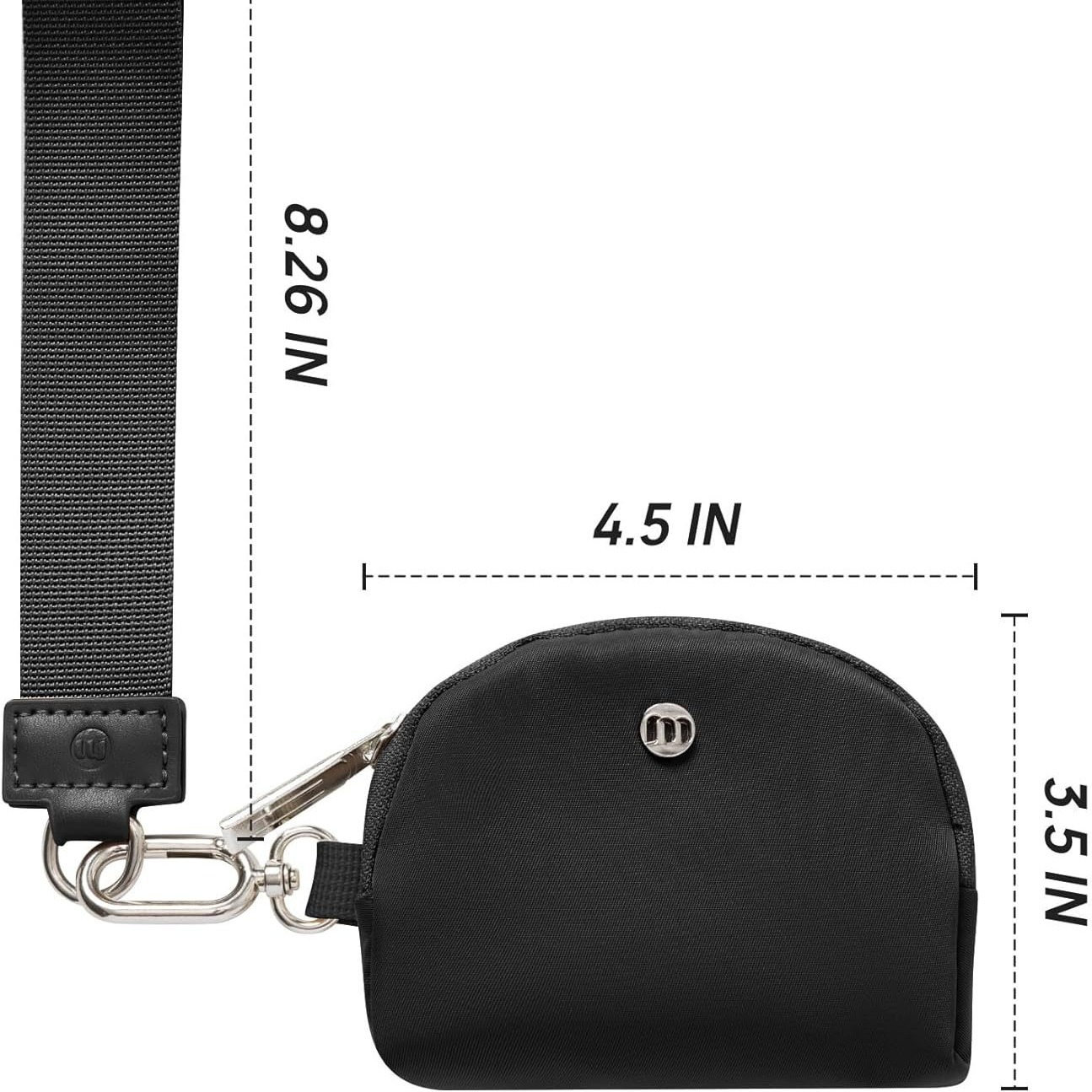 Pink Beige Women's Ultralight Fashion Nylon Wristlet Pouch Set - Portable Mini Coin Purse & Key Holder Wallet — image 4