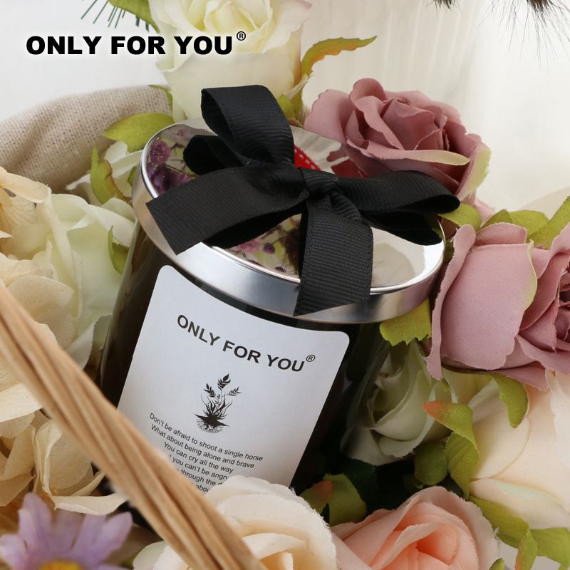 ONLY FOR YOU Scented Candle Soy Wax Bow Cover Transparent-Misty Morning-Bow Rose Gold Cover โ image 2