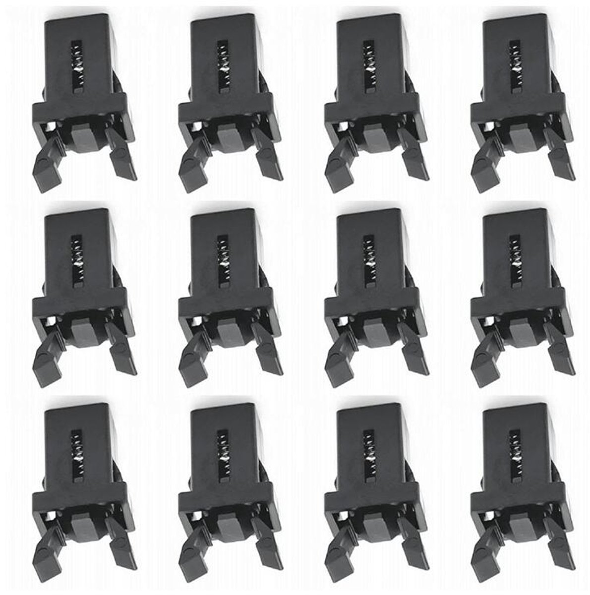 Lock - 12 Pieces - Lock - Plastic - Press Type - Trash Can Lock Replacement - Universal Touch Bin Lid Clamps - Trash Can Lock Repair - Suitable for