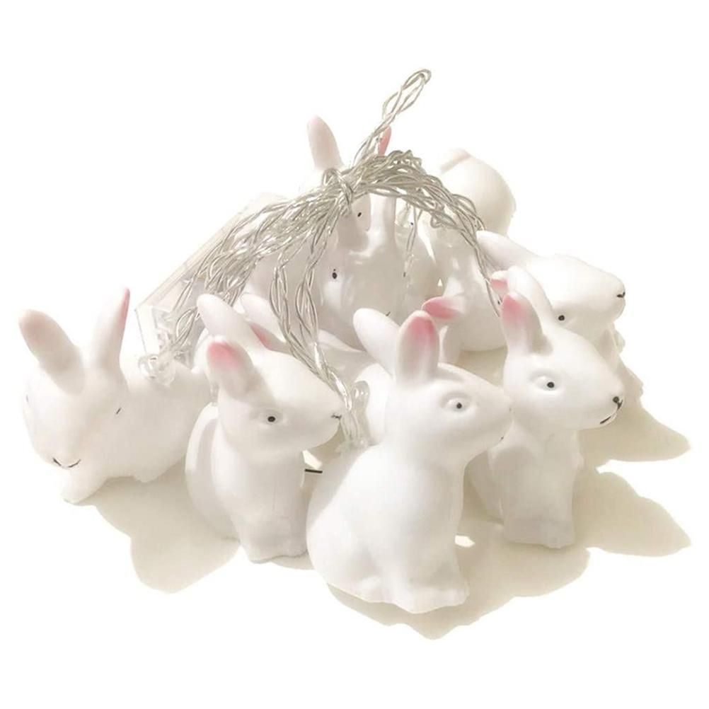 1.5m Easter Rabbit String Light 10 LED Lamp Easter Bunny Decorative Light Easter Decoration Happy Easter Decor — image 2