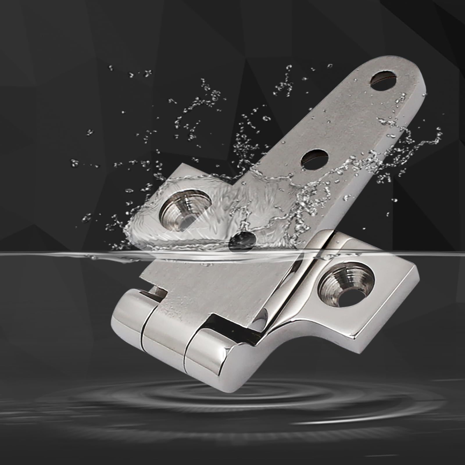 316 Stainless Steel T Hinges Marine Grade 4'' x 2" Heavy Duty Boat Hatch Hinge (100 mm X 54 mm) 2 Pack Casting Cabinet with Screws โ image 3