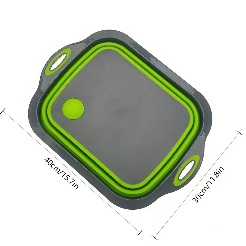 您说的是"翻译成英文"对吗? Multi-Functional Foldable Cutting Board & Colander 2-in-1 | Folds Flat for Space-Saving Storage, Washing & Chopping All in One Board — image 3