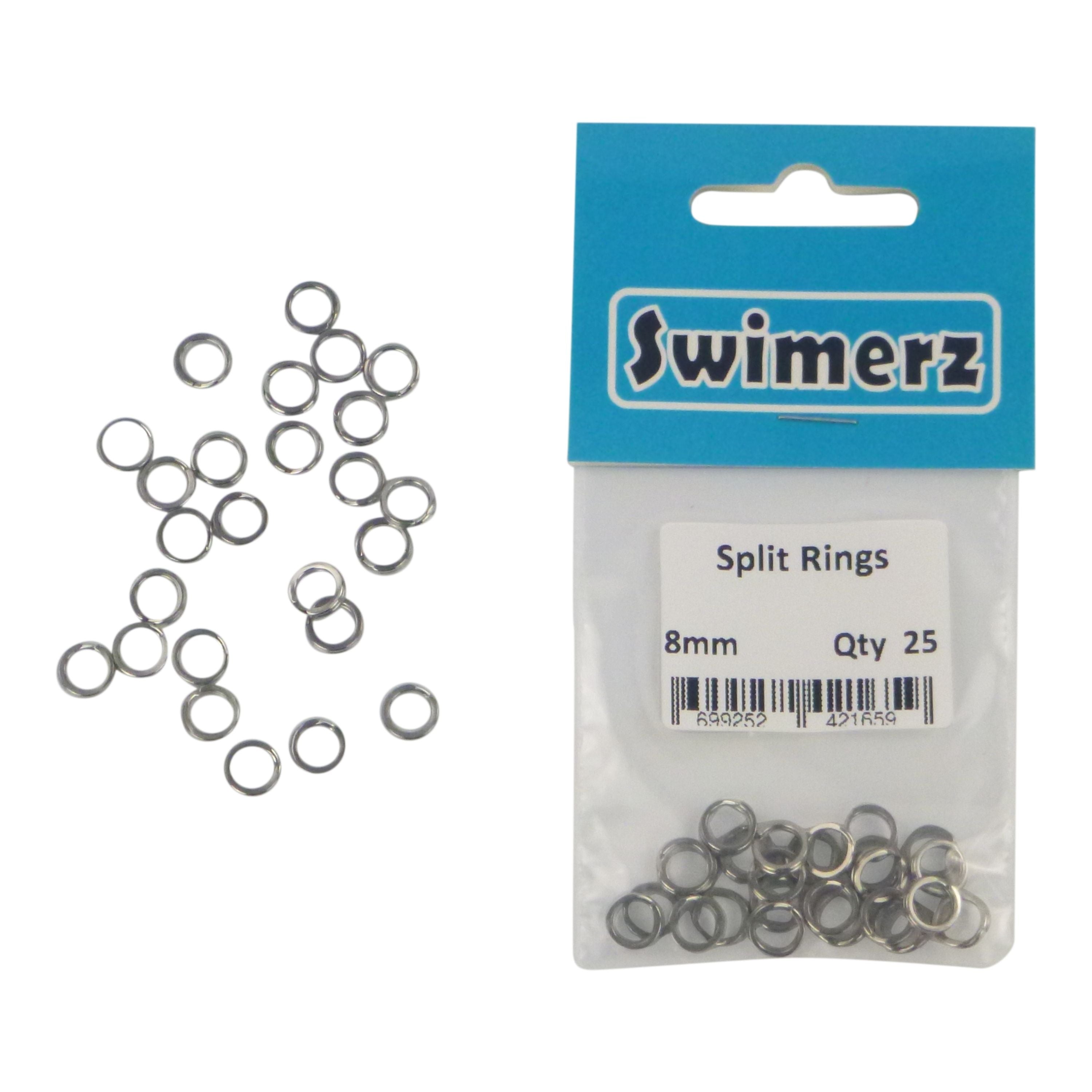 Swimerz 8mm Split Ring Stainless Steel, 25 Pack — image 2
