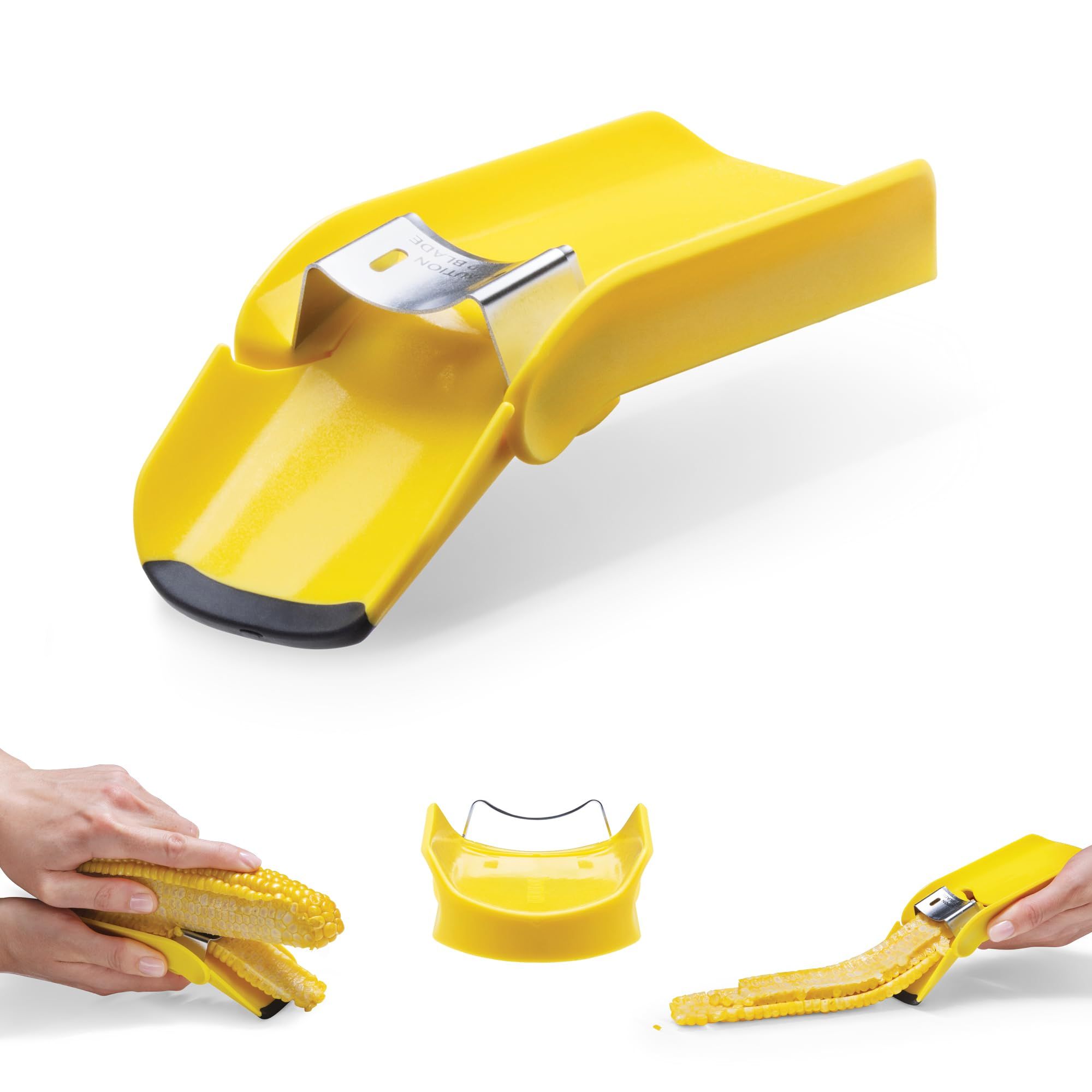 Fast Corn Cob Seperater & Peeler | Easily Peel Your Corn Cobs, Cooked or Fresh! | Yellow or cooked corn from โ image 2