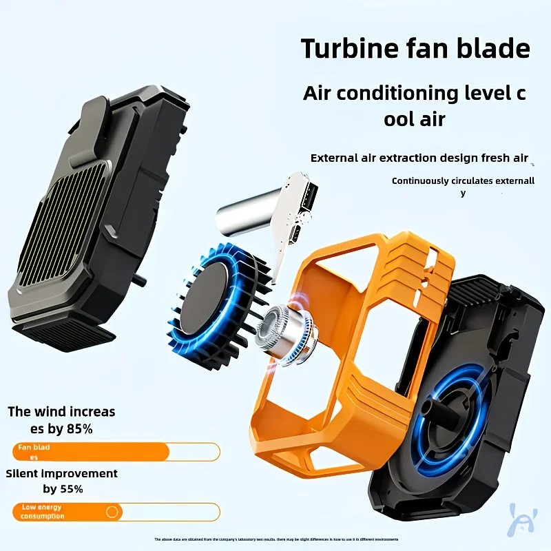 Wall-mounted USB rechargeable dual-purpose fan, integrating rapid cooling, dehumidification, and lighting functions. Features three-speed wind adjustment, can — image 4