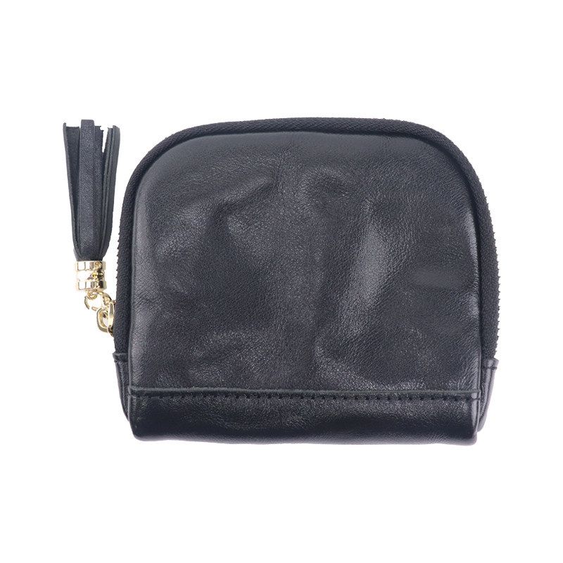 Genuine Leather Storage Bag Vegetable Tanned Travel. Vegetable tanned leather-black — image 5