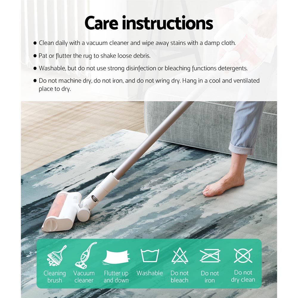 Artiss Rug 160x230cm Area Rug Washable Mat Large Carpet Soft Short Pile Poca โ image 6