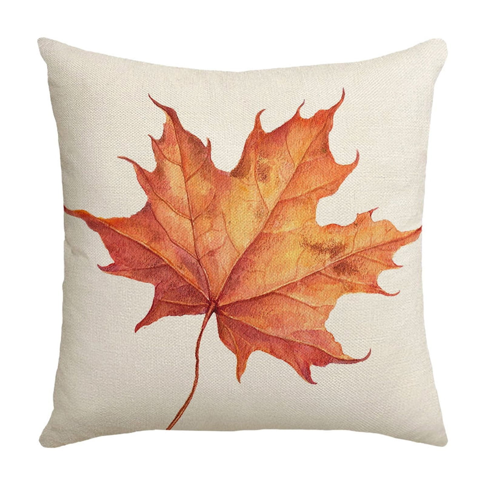 Fall Pillow Covers 18 x 18 inch Pumpkin Maple leaves Throw Pillow Covers Outdoor Autumn Thanksgiving Harvest Farmhouse Pillowcase Cushion Case for Home Sofa