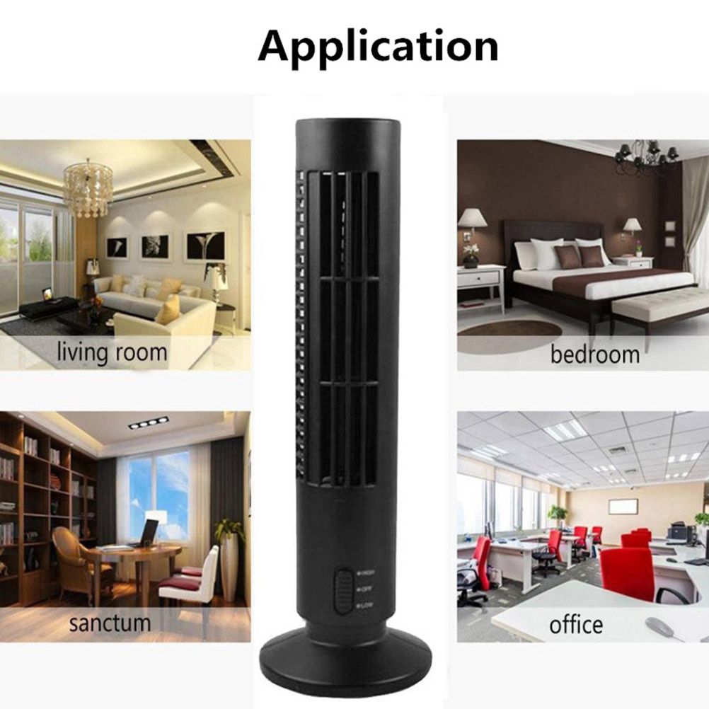 Portable Air Cooler Vertical Bladeless Fan USB Desktop Air Conditioner Fan Mini Cooling Tower Fan for Home Office โ image 6