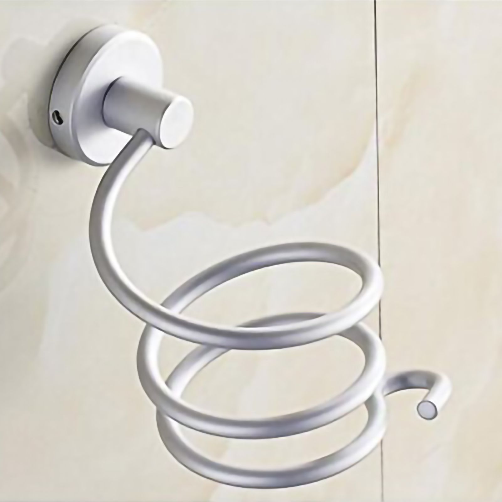 Ymiko Home Bathroom Wall Mounted Hair Dryer Holder Organizer Stand Storage Hanging Rack โ image 2