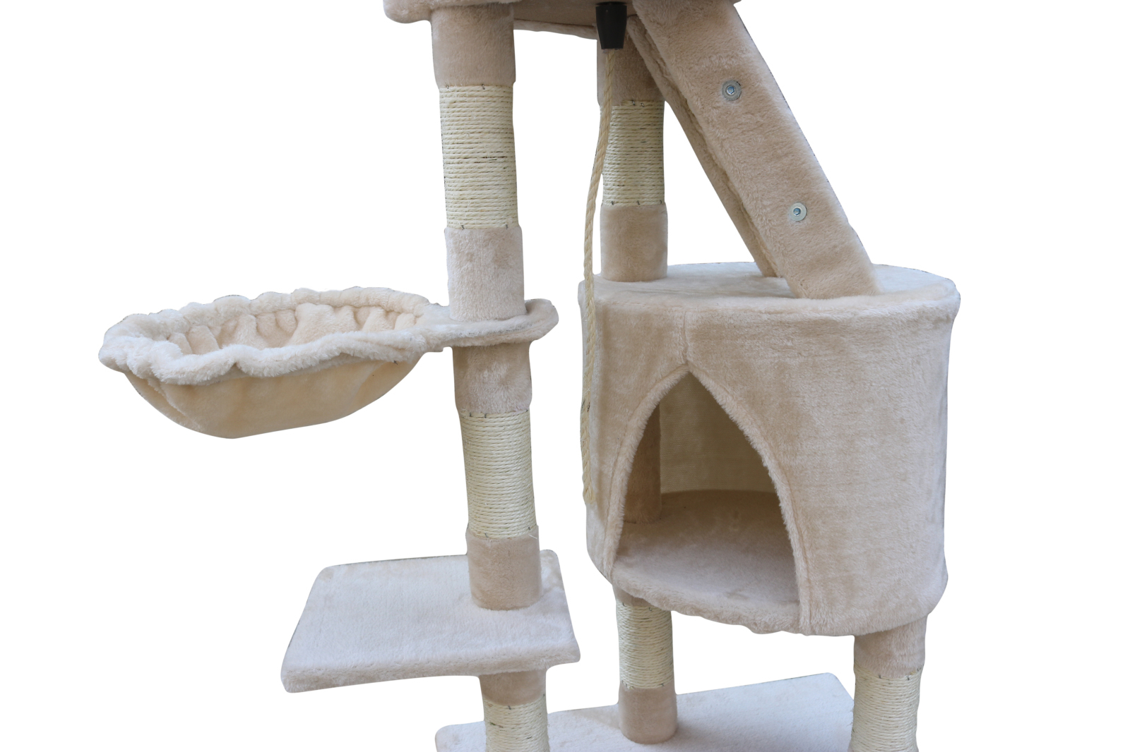 YES4PETS 120 cm Multi level Cat Kitten Scratching Post Tree-Beige — image 6