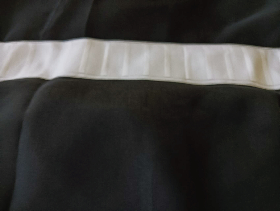 Sheer Voile Curtains 548cm wide 230cm Drop+30 Hooks Pinch Pleat New, Black โ image 5
