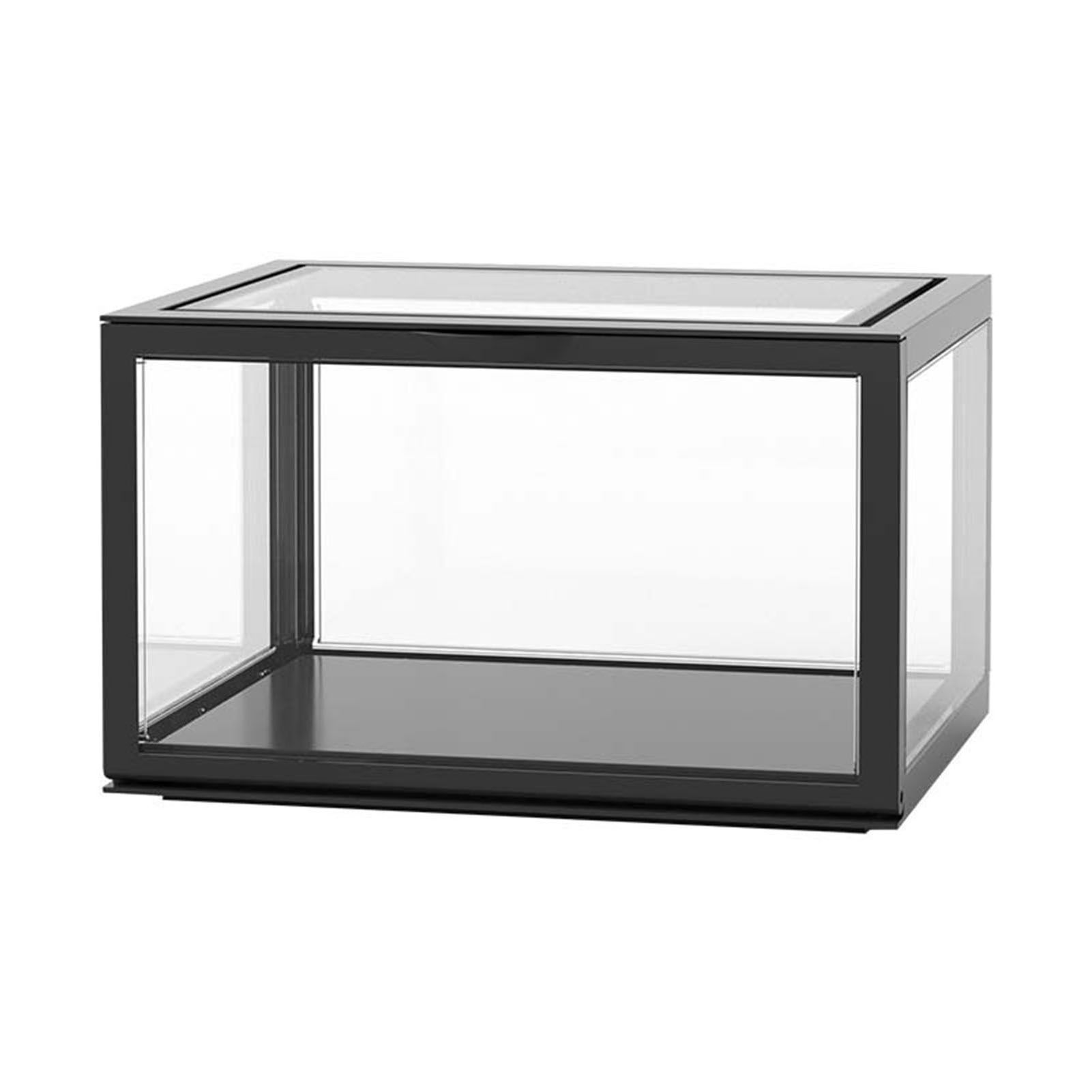 Figure Organizer Desktop Doll Acrylic Display Cabinet High Transparency Sealed Dustproof Show Case Black โ image 2