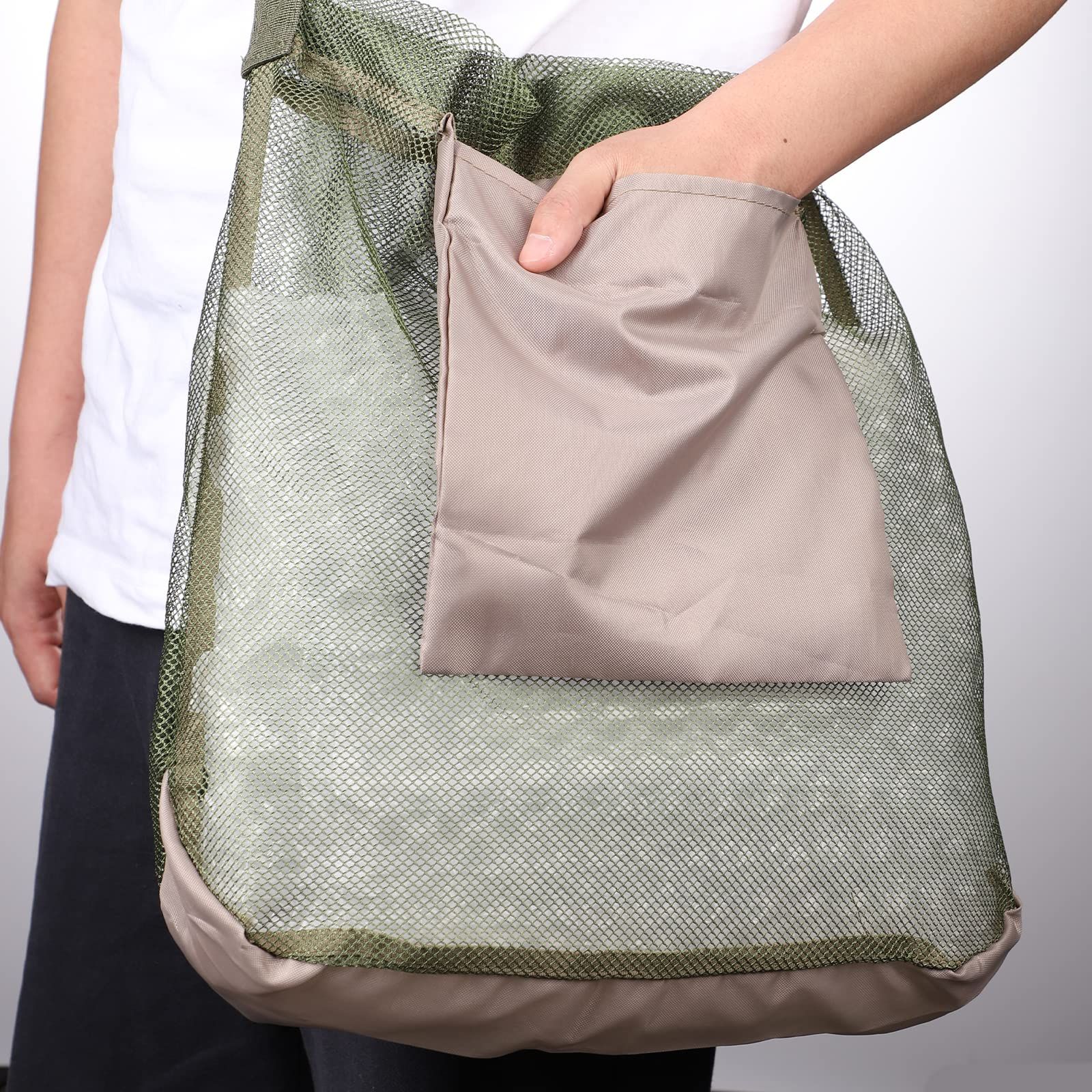 Mushroom Foraging Bag, Practical Mushroom Picking Bag Cute Mushroom Foraging Supplies Mushroom Collecting Tool (Green) — image 5
