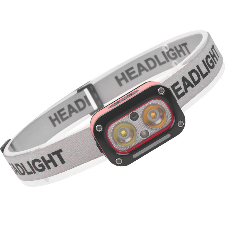 Rechargeable LED Headlamp with Motion Sensor & 6 Lighting Modes – Ultra-Bright Waterproof Headlight for Running, Camping, Hiking, Fishing, and Night Work