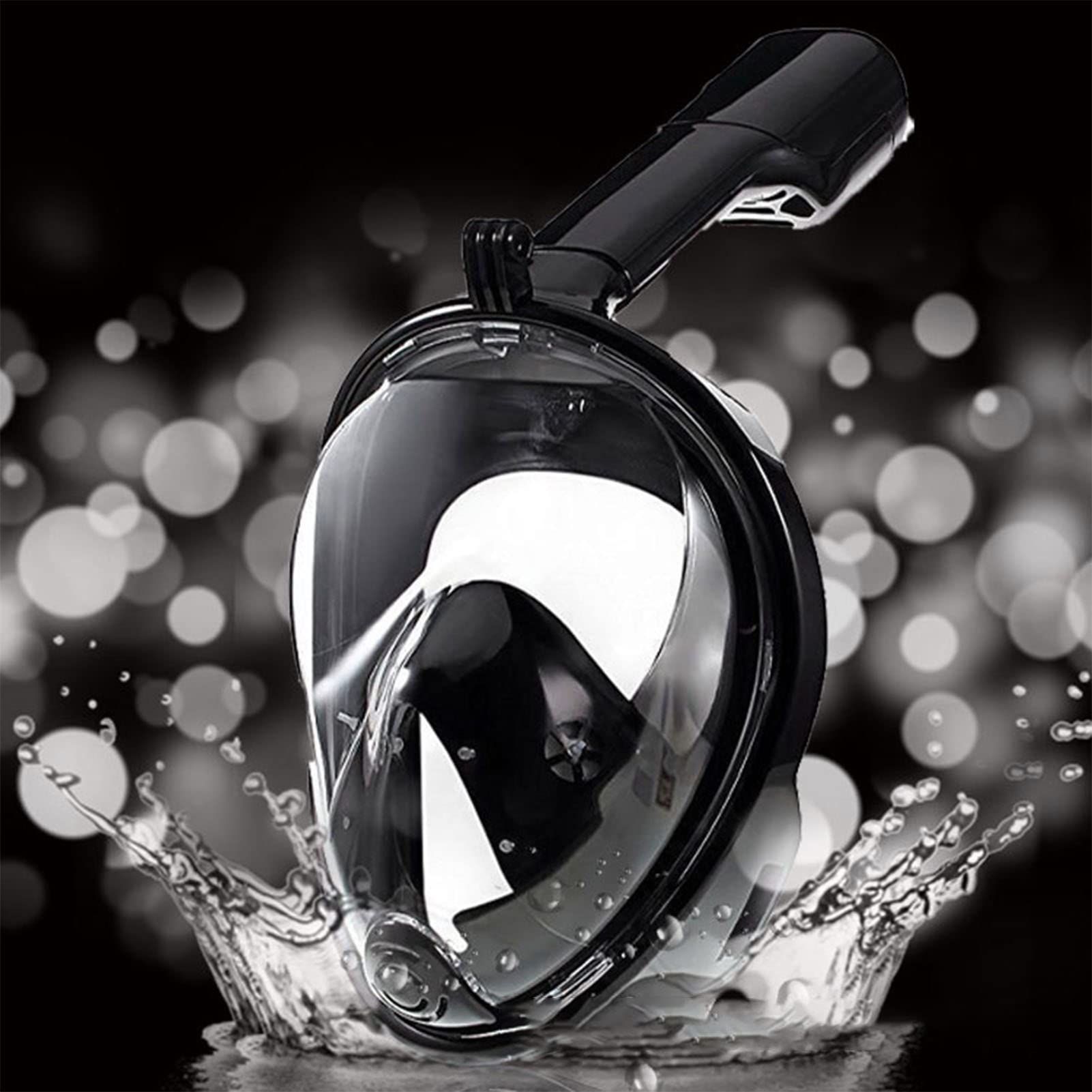 Full Face Snorkel Mask, Anti Fog Diving Mask 180 Degree Panoramic View Leakproof Snorkeling Gear for Kids and Adults — image 2