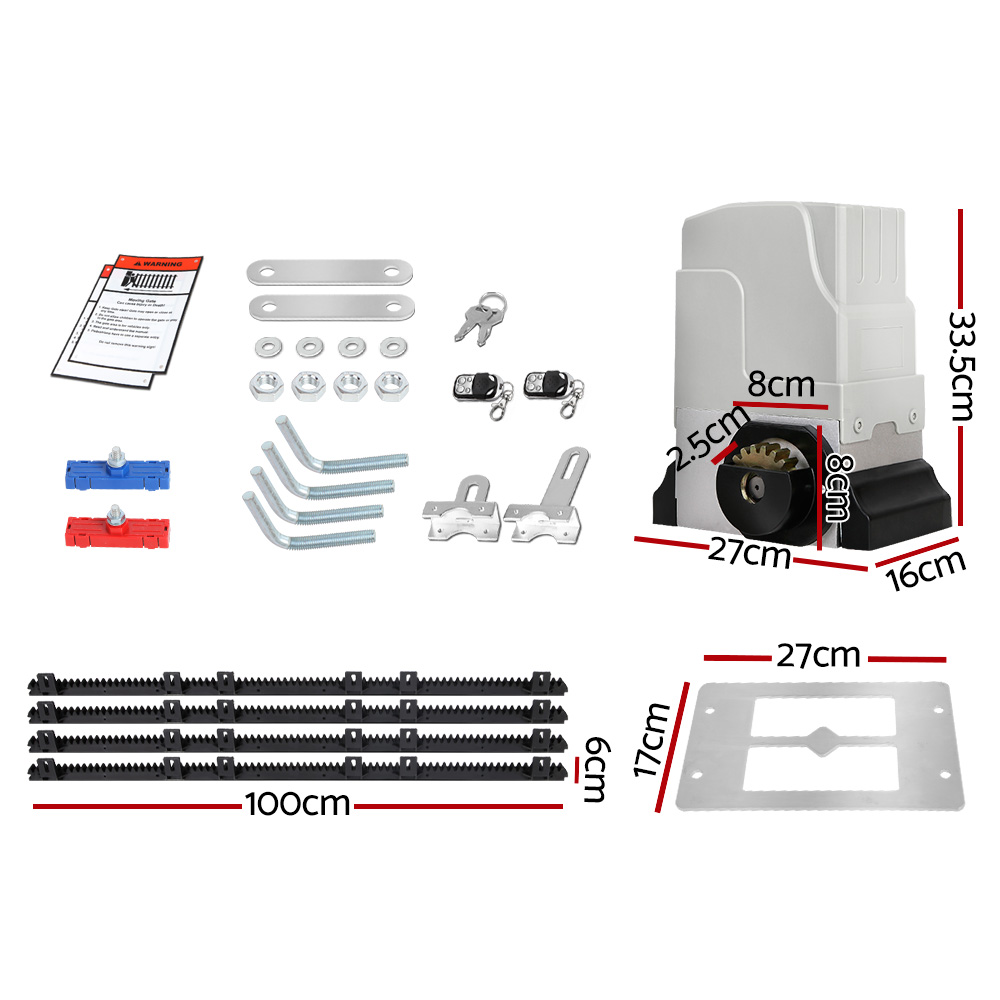 LockMaster Automatic Sliding Gate Opener Kit 4M 1800KG — image 2