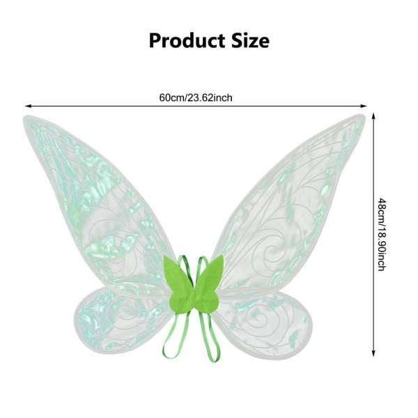 Halloween Costumes Fairy Wing Dress - Wings white — image 3