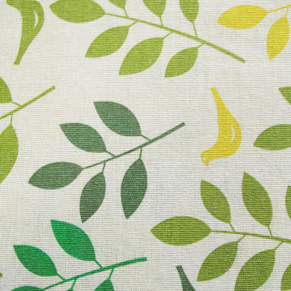 Cotton Yellow Leaves Birdie Oblong Table Cloth 150 x 230cm โ image 2
