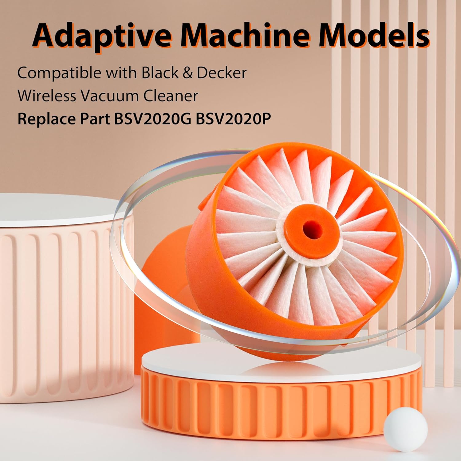 Filter Replacement for Black & Decker Powerseries Extreme Cordless Stick Vacuum Cleaner Fit for BSVF1 BSV2020 BSV2020G and BSV2020P. Replace Part # N665227 — image 3