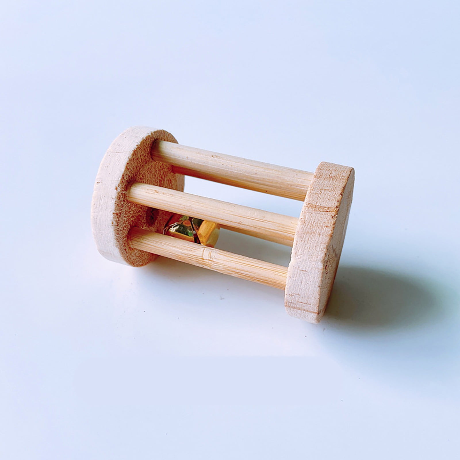 Wooden Hamster Molar Chew Toy, Natural Pine Small Pet Accessory for Guinea Pig Chinchilla Bunny Teeth Care โ image 2