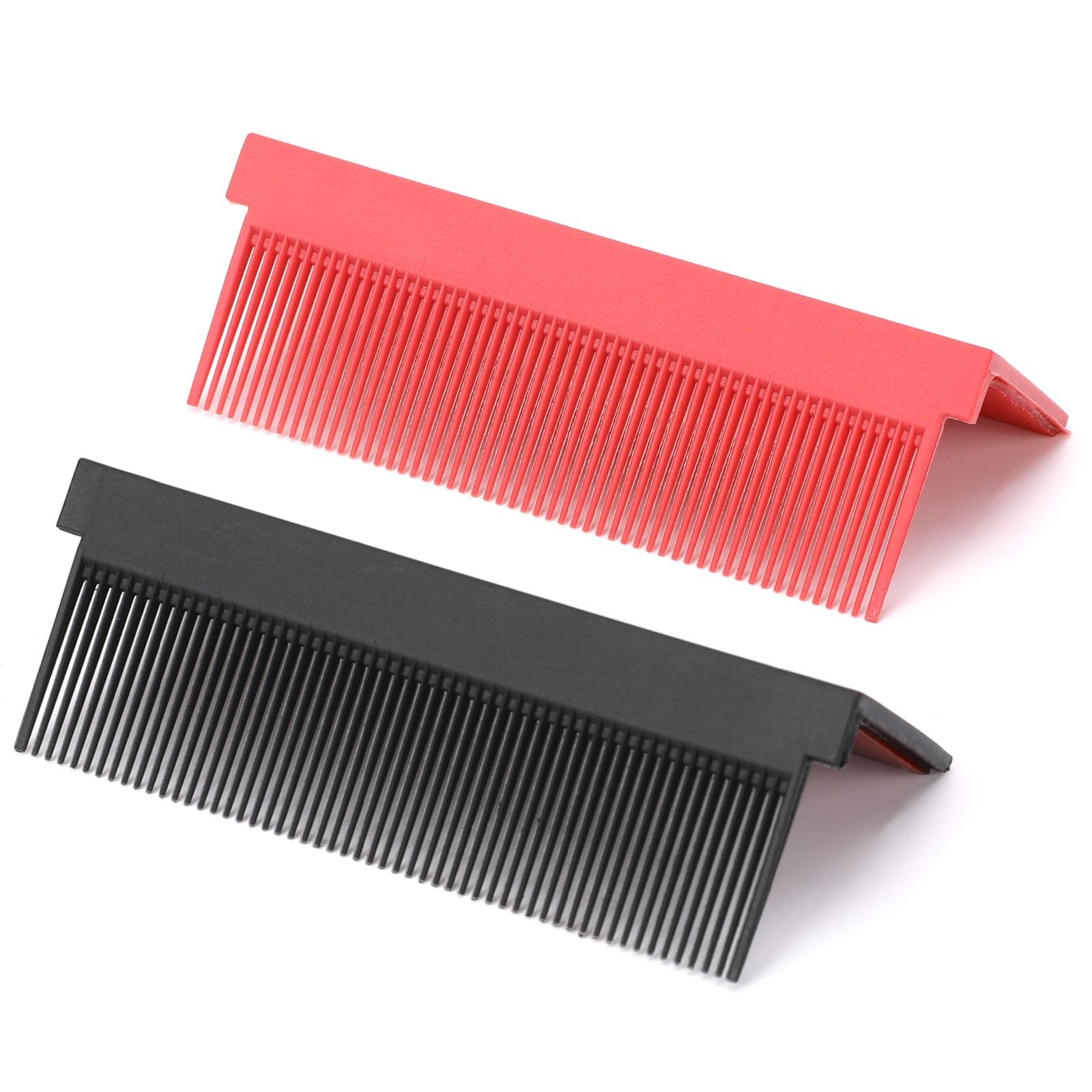 Hair Straightener Comb Fit Hair Straightening Flat Iron, 2 Pcs Women DIY Combs Accessories, V Shape Comb for Hair Straightener
